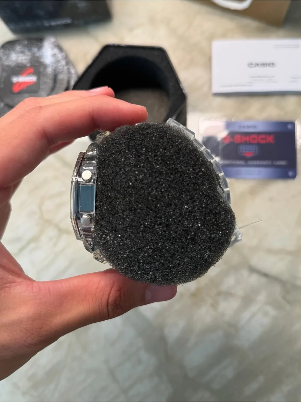 Casio G-Shock Men’s Clear/Gray Transparent Resin Watch